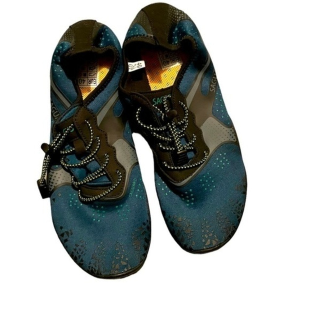 SAGUARO Mens / Women’s Water Shoes Size EU 40 Draw String Active Teal Blue​​​